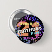 Gewohnheits-21. Geburtstags-Party Button (Vorne & Hinten)