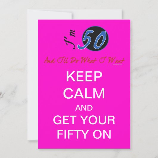 Gewohnheits-50. Geburtstags-Gruppen-Party Einladung (Vorderseite)