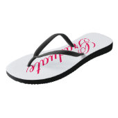 Gewohnheits-Absolvent addieren Ihr eigenes Badesandalen (Schrägansicht)