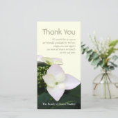 Gewohnheits-Beileid des Hydrangea-6 danken Ihnen Dankeskarte (Stehend Vorderseite)