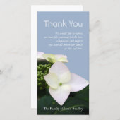 Gewohnheits-Beileid des Hydrangea-7 danken Ihnen Dankeskarte (Vorne/Hinten)