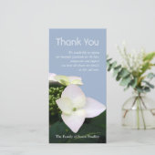 Gewohnheits-Beileid des Hydrangea-7 danken Ihnen Dankeskarte (Stehend Vorderseite)