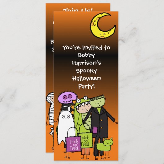 Gewohnheits-Einladung Halloweens Spooktacular Einladung (Vorne/Hinten)