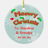 Gewohnheits-erste Weihnachtsverzierung Keramikornament (Hinten)