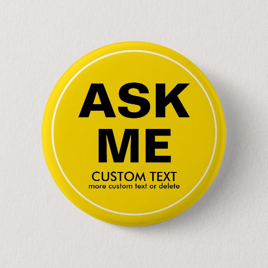 Gewohnheits-Freiwilliger fragen mir spezielles Button (Vorderseite)