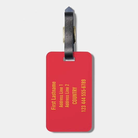 Gewohnheits-Gepäckanhänger MALLORCA Spanien Gepäckanhänger (Rückseite vertikal)