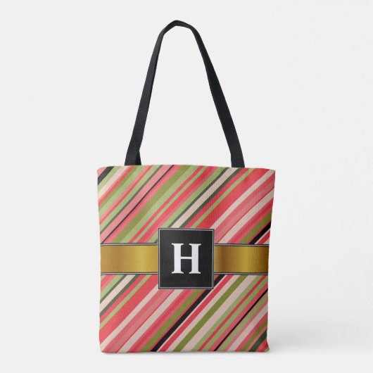 Gewohnheits-Initiale + Wassermelone-Inspirierte Tasche (Rückseite)