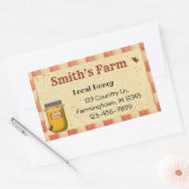 Gewohnheits-lokaler Honig-Aufkleber Rechteckiger Aufkleber (Umschlag)