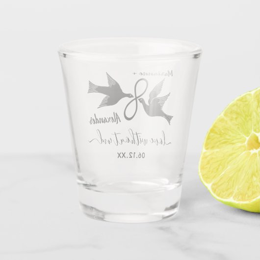 Gewohnheits-Paar-Namen der Schnapsglas (Rückseite)