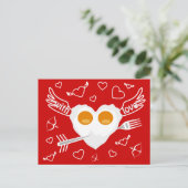 Gewohnheits-Postkarte Herz des Valentinstags Feiertagspostkarte (Stehend Vorderseite)