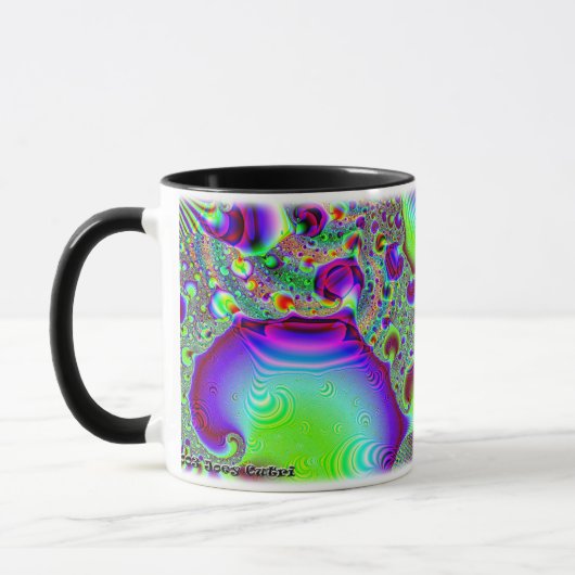 Gewohnheits-Tasse des Fraktal-C~09 Tasse (Links)