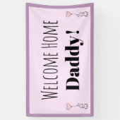 Gewohnheits-willkommenes Zuhause-Rosa-niedliche Banner (Vertikal)