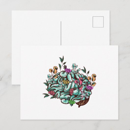 Gewohnheitsbewusstsein des menschlichen Gehirns Postkarte (Vorne/Hinten)
