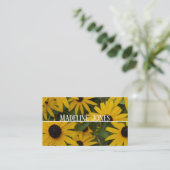 Gewohnheitsbild des gelben Blumengartens Visitenkarte (Stehend Vorderseite)