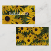 Gewohnheitsbild des gelben Blumengartens Visitenkarte (Vorne/Hinten)