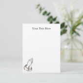 Gewohnheitseinladung KRW betende Hand4.25x5.5 Gold Einladung (Stehend Vorderseite)