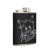 Gewohnheitsflasche der schwarzen Katze Flachmann (Rechts)