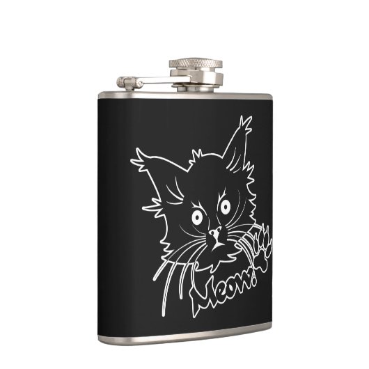 Gewohnheitsflasche der schwarzen Katze Flachmann (Rechts)