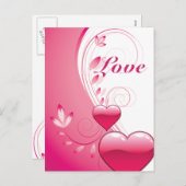 Gewohnheitsgeschenke Liebevalentines Tages Feiertagspostkarte (Vorne/Hinten)