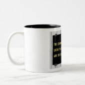 Gewohnheitsketten Zweifarbige Tasse (Links)