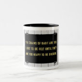 Gewohnheitsketten Zweifarbige Tasse (Mittel)