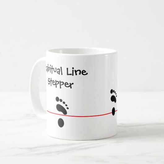 Gewohnheitslinie Stepper Kaffeetasse (Vorderseite Links)