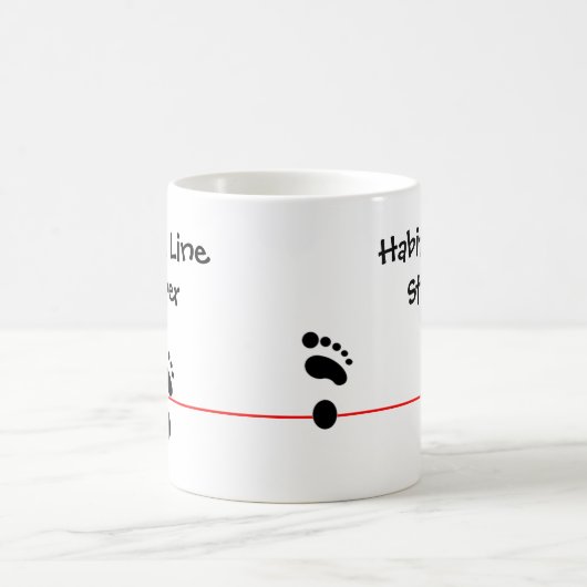 Gewohnheitslinie Stepper Kaffeetasse (Mittel)