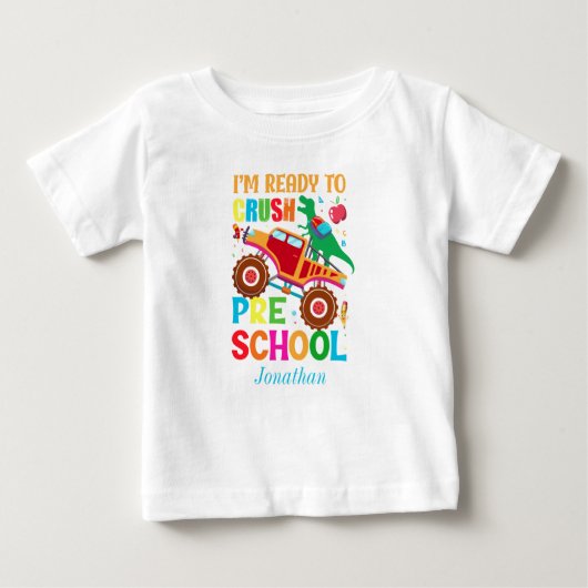 Gewohnheitsmäßig bin ich bereit, die Vorschule abz Baby T-shirt (Vorderseite)