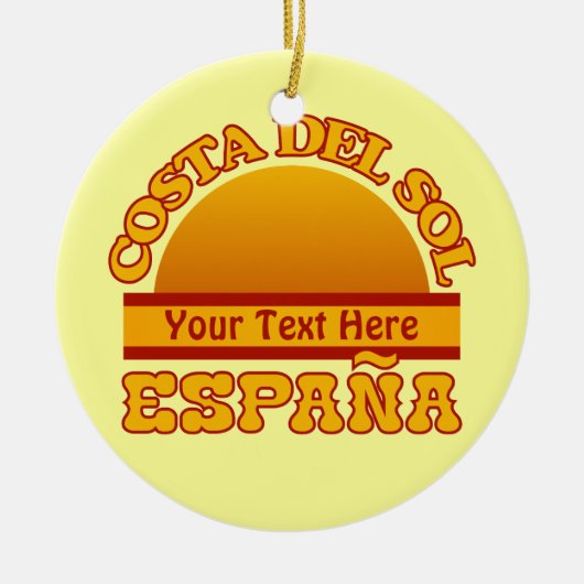 Gewohnheitsverzierung SPANIENS Costa del Sol Keramik Ornament (Vorne)
