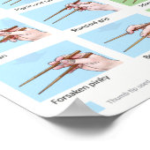 Gewöhnliche Art, Chopsticks zu verwenden Poster (Ecke)