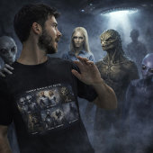 Gewöhnliche gemeldete UFO-Entitäten Grafik T-Shirt