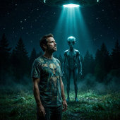 Gewöhnliche gemeldete UFO-Entitäten Grafik T-Shirt