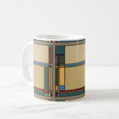 Gewöhnliche Kunst & Handwerk Geometrisches Bungalo Kaffeetasse (Vorderseite Links)