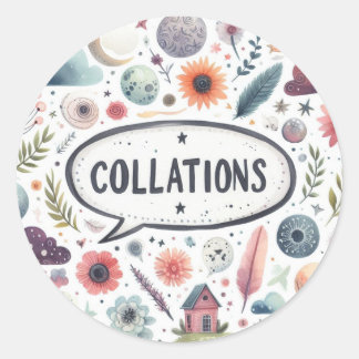 Gewöhnliche runde Aufkleber