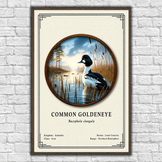 Gewöhnliche Zoologie-Serie der Gänsesäger Poster