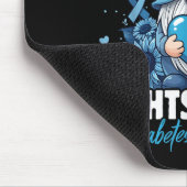 Gewöhnlicher Kampf allein Diabetes Bewusstsein Mousepad (Ecke)
