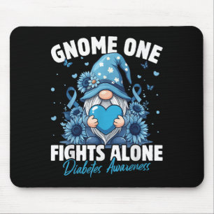 Gewöhnlicher Kampf allein Diabetes Bewusstsein Mousepad
