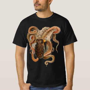 Gewöhnlicher Krake, Vintage Meeresleben Tiere T-Shirt