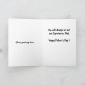 Gewöhnlicher Superheld - der Vatertags-Karte Karte (Innenseite)