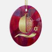 Gewöhnliches Jahr Jüdisches Neujahr, Rosh Hashanah Keramikornament (Rechts)
