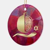 Gewöhnliches Jahr Jüdisches Neujahr, Rosh Hashanah Keramikornament (Links)
