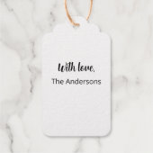 Gewöhnliches Weihnachtsbaumdesign mit Schlitten Geschenkanhänger (Rückseite)