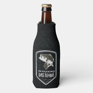Gewöhnt Barschangeln-zum lustigen Zitat-Bier Flaschenkühler