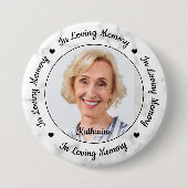 Gewohnt bei der Gedächtnisbeerdigung des Gedächtni Button (Vorderseite)