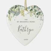 Gewohnt für jedes Weihnachtsgebäck - Herz geformt Keramik Ornament (Rechts)