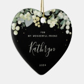 Gewohnt für jedes Weihnachtsgebäck - Herz geformt Keramik Ornament (Rechts)