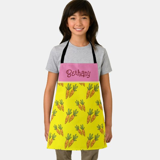 Gewohnt gelbe Karottenmuster Kinder Schürze (Insitu)