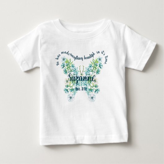 Gewohnt hat er alles schön gemacht baby t-shirt (Vorderseite)