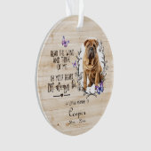 Gewohnt in der Liebe Erinnerungen Hunde florale Ge Ornament (Vorderseite)