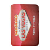 Gewöhnt nach Las Vegas, lustiges Zeichen Nevadas Badematte (Vorderseite Vertikal)